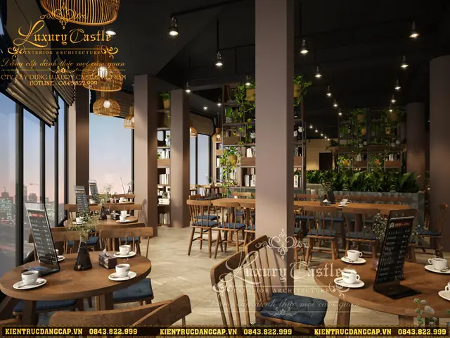Nội thất quầy bar quán cafe sang trọng Nội thất quầy bar quán cafe sang trọng