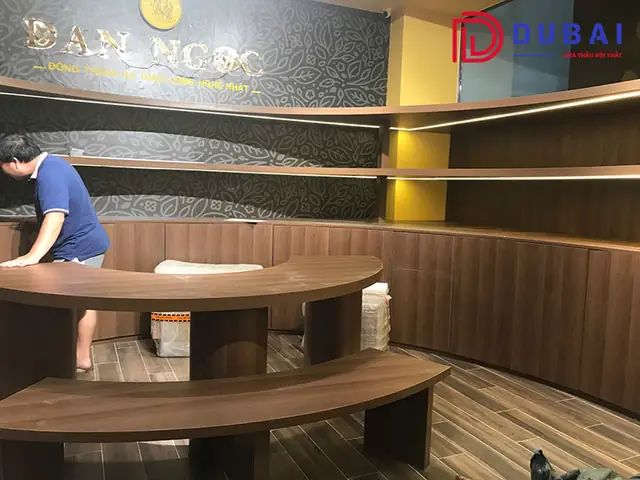 Hình Ảnh Thực Tế Thi Công Quán Cafe Của Nội Thất Dubai
