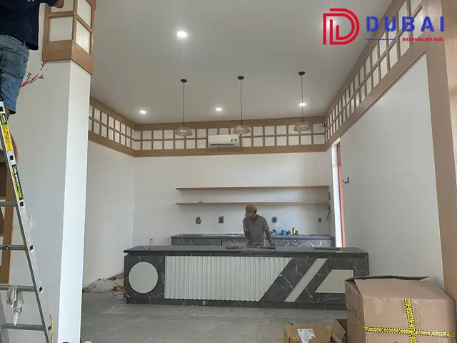 Hình Ảnh Thực Tế Thi Công Quán Cafe Của Nội Thất Dubai
