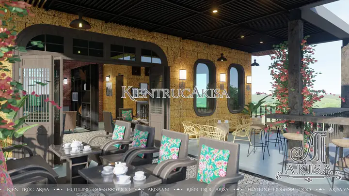 Mẫu nội thất quán cafe phong cách vintage Mẫu nội thất quán cafe phong cách vintage