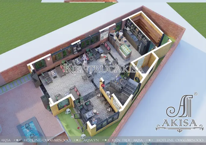 Mẫu nội thất quán cafe phong cách vintage Mẫu nội thất quán cafe phong cách vintage