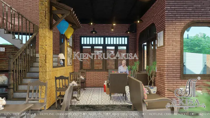 Mẫu nội thất quán cafe phong cách vintage Mẫu nội thất quán cafe phong cách vintage