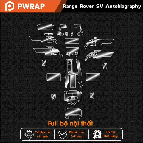 1. Các vị trí nội thất ô tô Range Rover SV Autobiography dễ bị xước, cần dán bảo vệ: