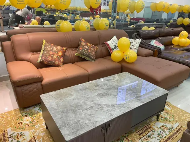 Sofa Góc L Da Cao Cấp Tại Đà Nẵng