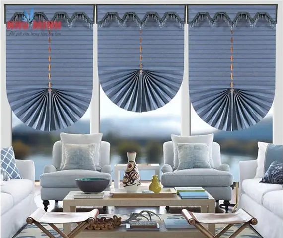 Rèm cửa Roman đẹp thiết kế cách điệu