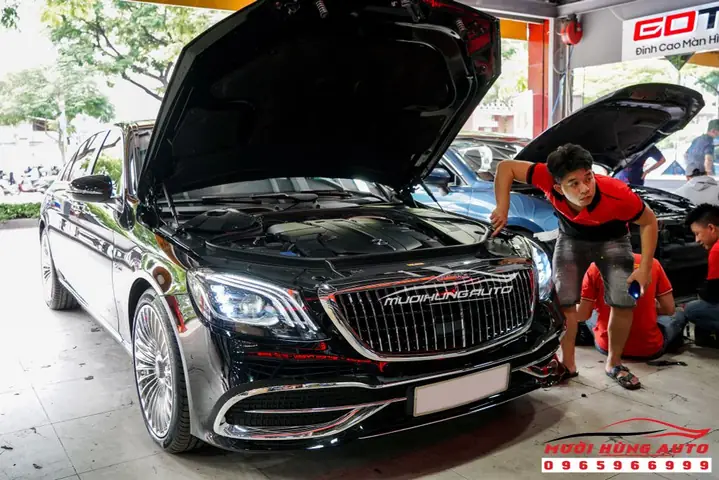 Độ body kit xe Mercedes S400/S500 2015 - 2018 lên đời S560 Maybach