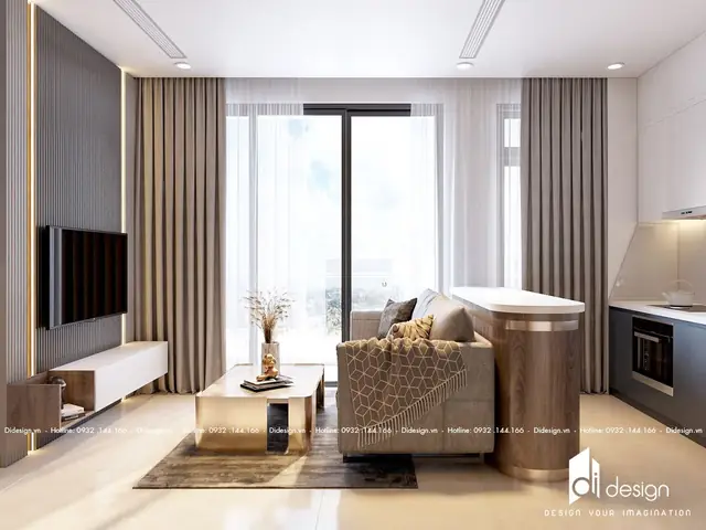 Thiết kế nội thất phòng khách căn hộ Eco Green Sài Gòn 74m2 tiện nghi Thiết kế nội thất phòng khách căn hộ Eco Green Sài Gòn 74m2 tiện nghi