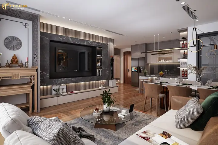 Thiết Kế Nội Thất Chung Cư 59m² – Điểm Nhấn Tinh Tế, Tạo Cảm Hứng