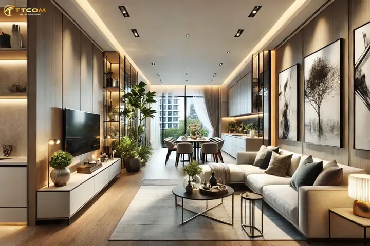 Thiết Kế Nội Thất Chung Cư 100m² – Linh Hoạt Theo Nhu Cầu Sử Dụng