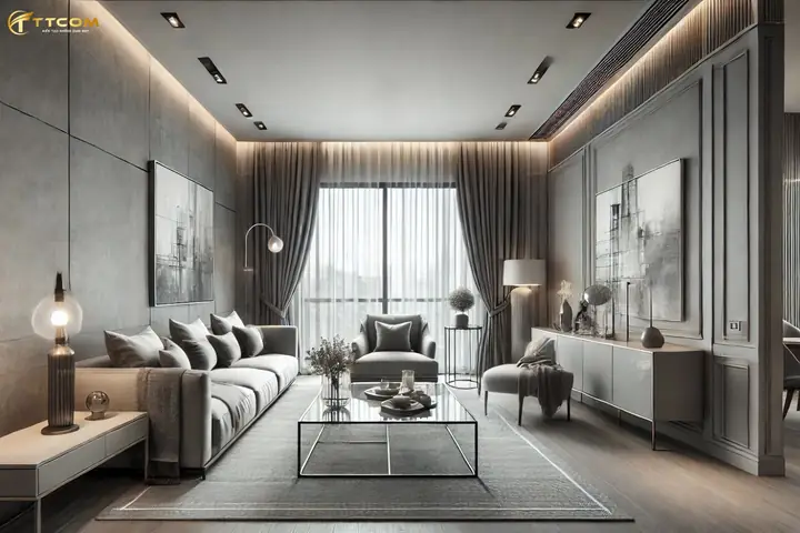 Thiết Kế Nội Thất Chung Cư 54m² – Gọn Gàng, Tiện Nghi