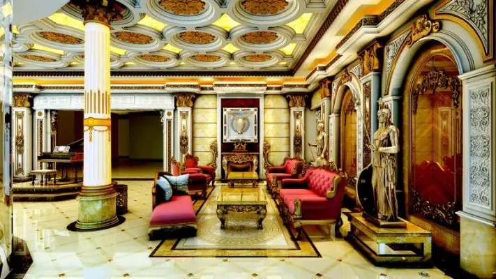 nội thất sảnh quán karaoke