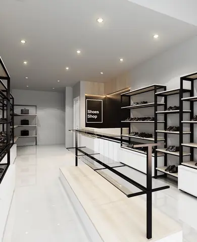 Lựa chọn đồ nội thất trưng bày giày dép hợp phù với thương hiệu