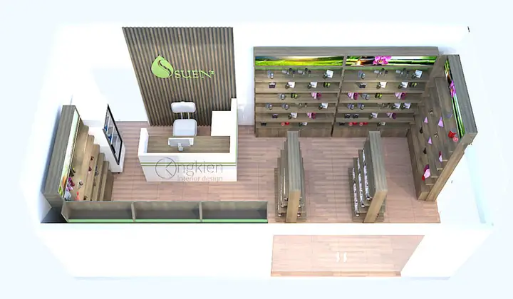 Ánh sáng là yếu tố quan trọng trong không gian nội thất showroom.