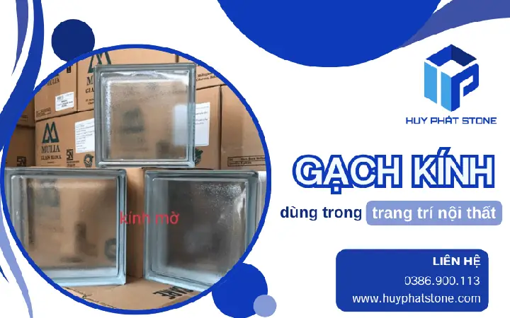 Gạch kính trắng mờ