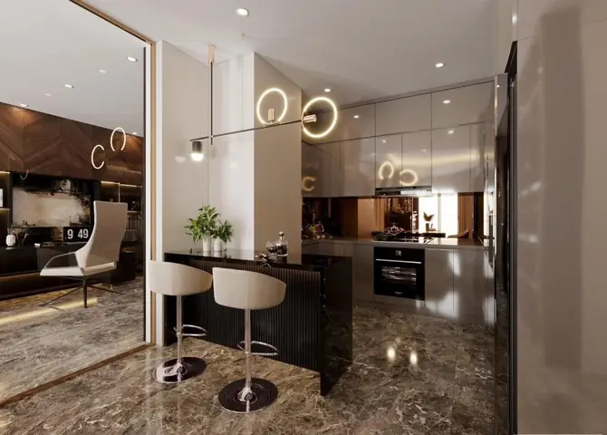 Thiết kế nội thất chung cư Sunshine Diamond River  – Không gian phòng bếp
