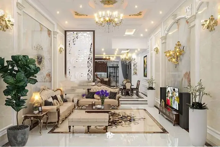 Đặc trưng phòng khách tân cổ điển Đặc trưng phòng khách tân cổ điển