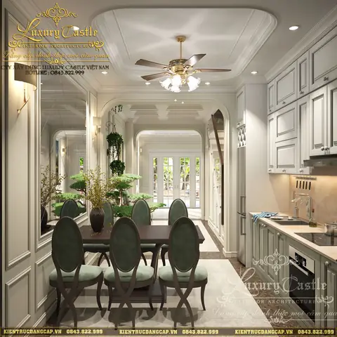 Nội Thất Không Gian Bếp Nấu Ăn Gia Đình