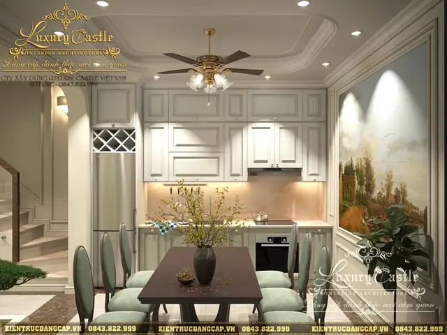 Nội Thất Tân Cổ Điển Nhà Liền Kề