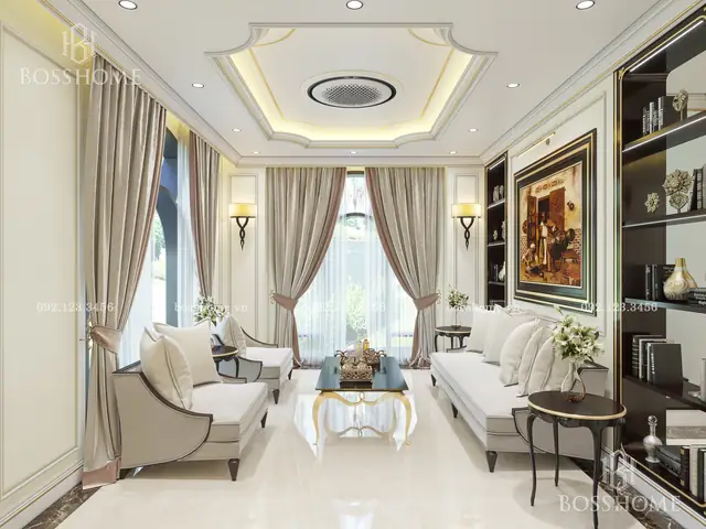 Mẫu thiết kế phòng khách phụ kiểu Châu Âu đẹp nhẹ nhàng Mẫu thiết kế phòng khách phụ kiểu Châu Âu đẹp nhẹ nhàng