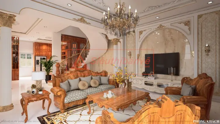 Nội thất biệt thự phố sang trọng