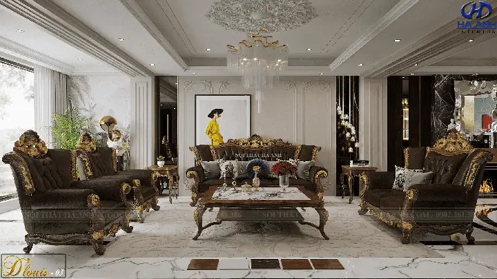 BỘ SOFA TÂN CỔ ĐIỂN D’LOUIS 03
