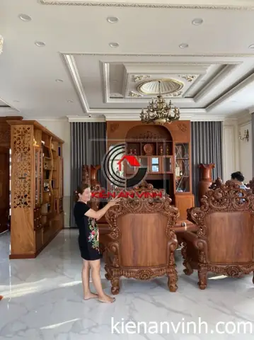 Thi công ná»i thất biá»t thá»± 2 tầng tân cá» Äiá»n kết hợp gá» á» Bến Lức Tây Ninh Thi công ná»i thất biá»t thá»± 2 tầng tân cá» Äiá»n kết hợp gá» á» Bến Lức Tây Ninh