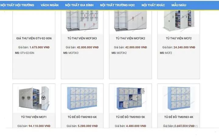 Tủ Thư Viện, Giá Sắt Thư Viện