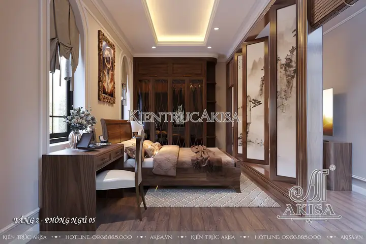 Mẫu nội thất biệt thự 2 tầng tân cổ điển gỗ gõ đỏ (CĐT: ông Sơn - Hải Dương) NT22956 Mẫu nội thất biệt thự 2 tầng tân cổ điển gỗ gõ đỏ (CĐT: ông Sơn - Hải Dương) NT22956