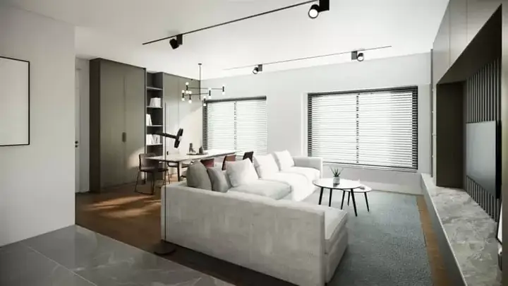 Thiết kế nội thất căn hộ 48m2 phong cách Hiện Đại Thiết kế nội thất căn hộ 48m2 phong cách Hiện Đại