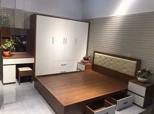 Giường Ngủ Giá Rẻ Bọc Đệm