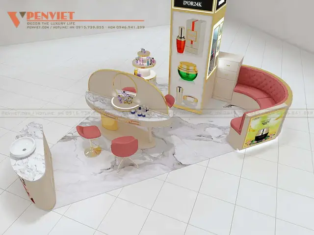 Tư vấn thiết kế shop mỹ phẩm D’OR24K