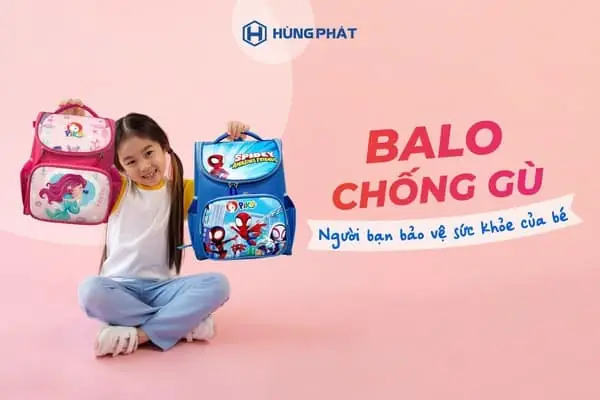 BALO CHỐNG GÙ PIKA P688 BẠN THÂN CHO BÉ YÊU TRÊN HÀNH TRÌNH TỚI TRƯỜNG