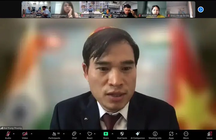 Hơn 100 doanh nghiệp tham dự webinar Hợp tác Việt Nam – Ấn Độ trong lĩnh vực gỗ và nội thất: Kết nối thực chất, mở rộng hợp tác, thúc đẩy xuất khẩu.