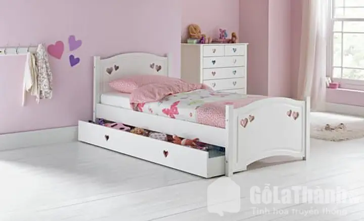 1.2. Giá giường ngủ công chúa gỗ công nghiệp