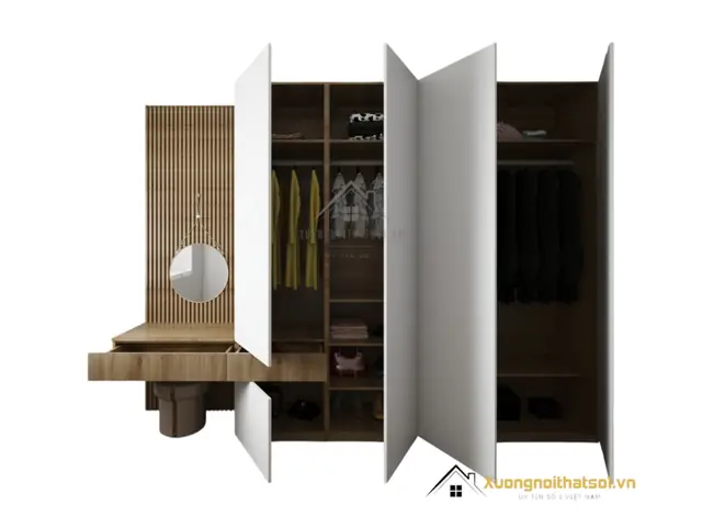 Tủ Quần Áo Đê La Thành Đẹp Màu 388