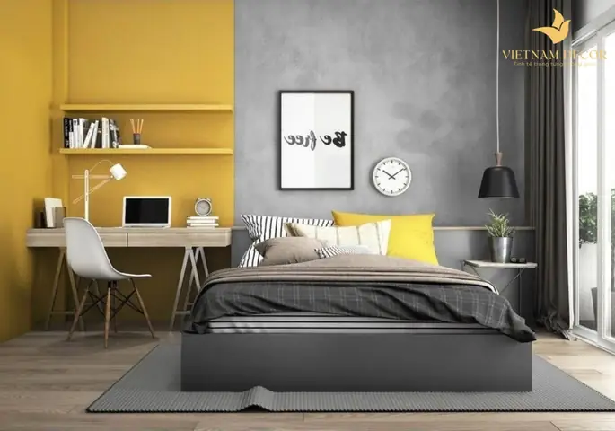 Mẫu thiết kế nội thất phòng ngủ bé trai hiện đại