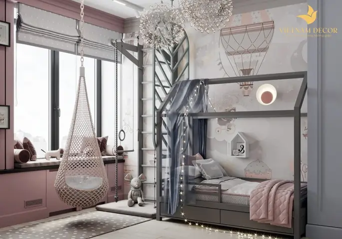 Mẫu thiết kế nội thất phòng trẻ em đẹp