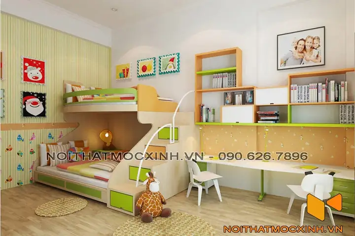 Sau Đây Là Một Số Mẫu Thiết Kế Nội Thất Phòng Trẻ Em Mà Nội Thất Mộc Xinh Muốn Giới Thiệu Với Các Bạn.