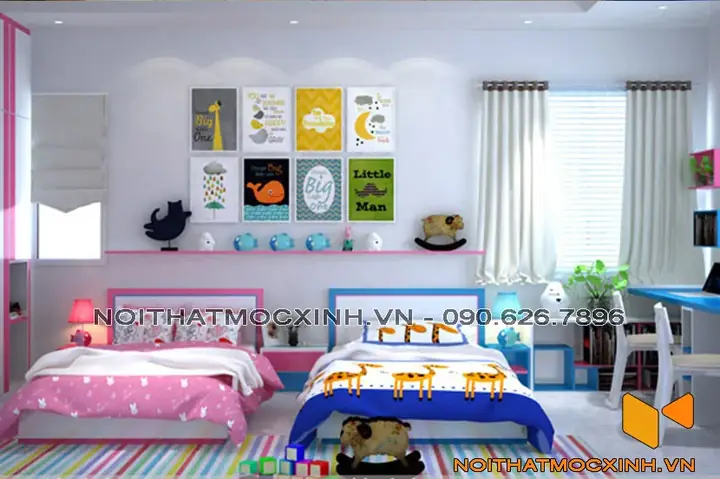 Sau Đây Là Một Số Mẫu Thiết Kế Nội Thất Phòng Trẻ Em Mà Nội Thất Mộc Xinh Muốn Giới Thiệu Với Các Bạn.