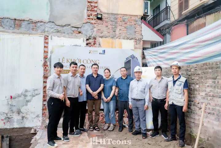 LỄ KHỞI CÔNG VÀ ĐỘNG THỔ CĂN NHÀ PHỐ TẠI TÔN THẤT THIỆP - HOÀN KIẾM - HÀ NỘI