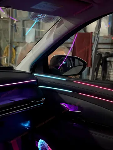 nội thất trên xe hyundai tucson