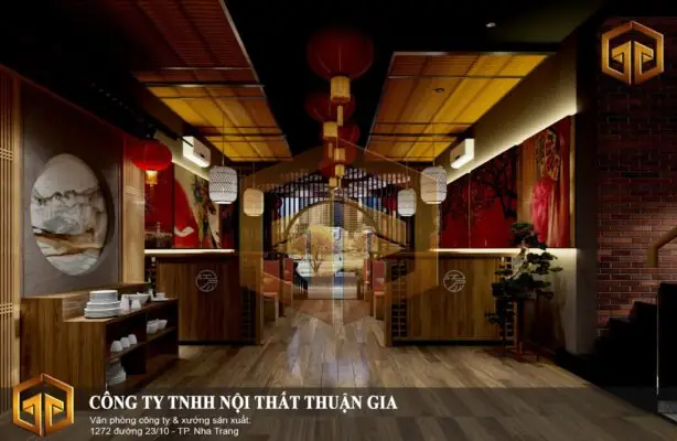 Dự án thiết kế nội thất nhà hàng