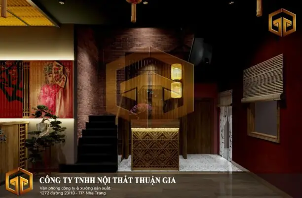 thiết kế nội thất nhà hàng