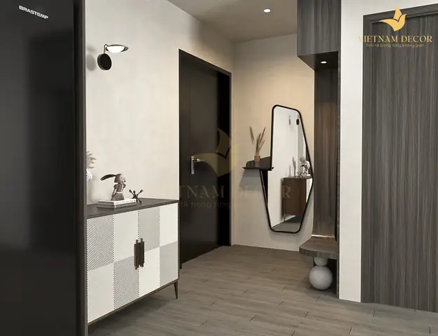 Mẫu 4: Thi Công Nội Thất Căn Hộ Chung Cư Vinhomes Grand Park – 1 Phòng Ngủ