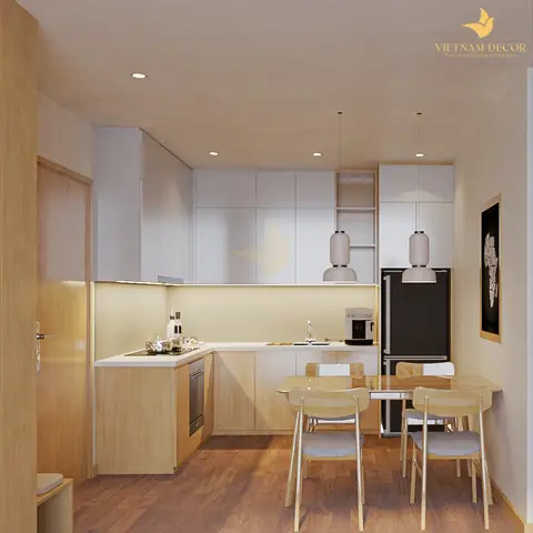 Mẫu 7: Thi Công Nội Thất Căn Hộ Chung Cư Mizuki Park – 2 Phòng Ngủ