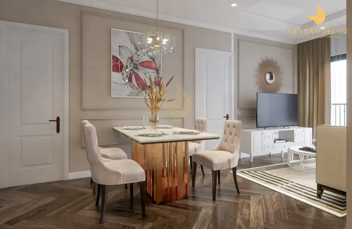 Mẫu 9: Thi Công Nội Thất Căn Hộ Chung Cư Ventosa Luxury – 2 Phòng Ngủ