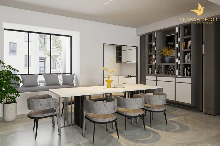 Mẫu 6:thi Công Nội Thất Căn Hộ Chung Cư The Metropole – 1 Phòng Ngủ