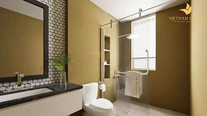 Mẫu 8: Thi Công Nội Thất Căn Hộ Chung Cư Thảo Điền Green – 2 Phòng Ngủ