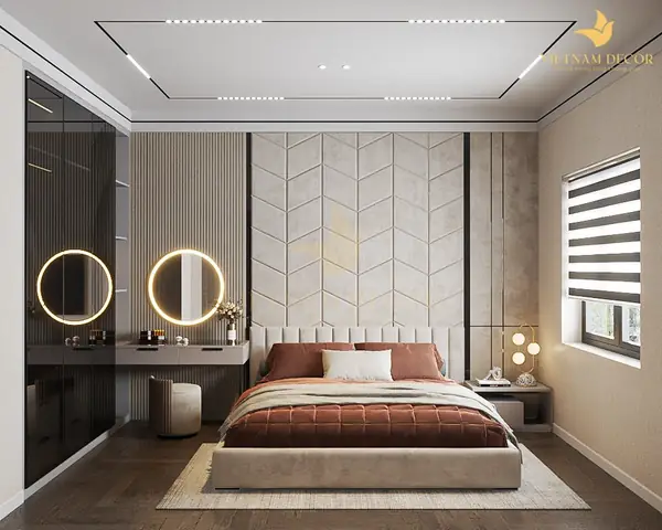 Mẫu 2: Thi Công Nội Thất Căn Hộ The Win City – 3 Phòng Ngủ