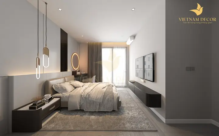 Mẫu 4: Thi Công Nội Thất Căn Hộ Chung Cư Vinhomes Grand Park – 1 Phòng Ngủ